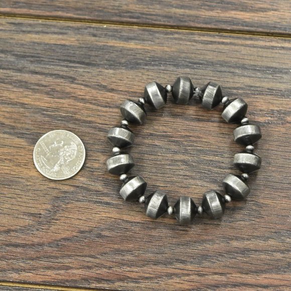 Navajo Style Bead Stretch Bracelet - Picture 3 of 3